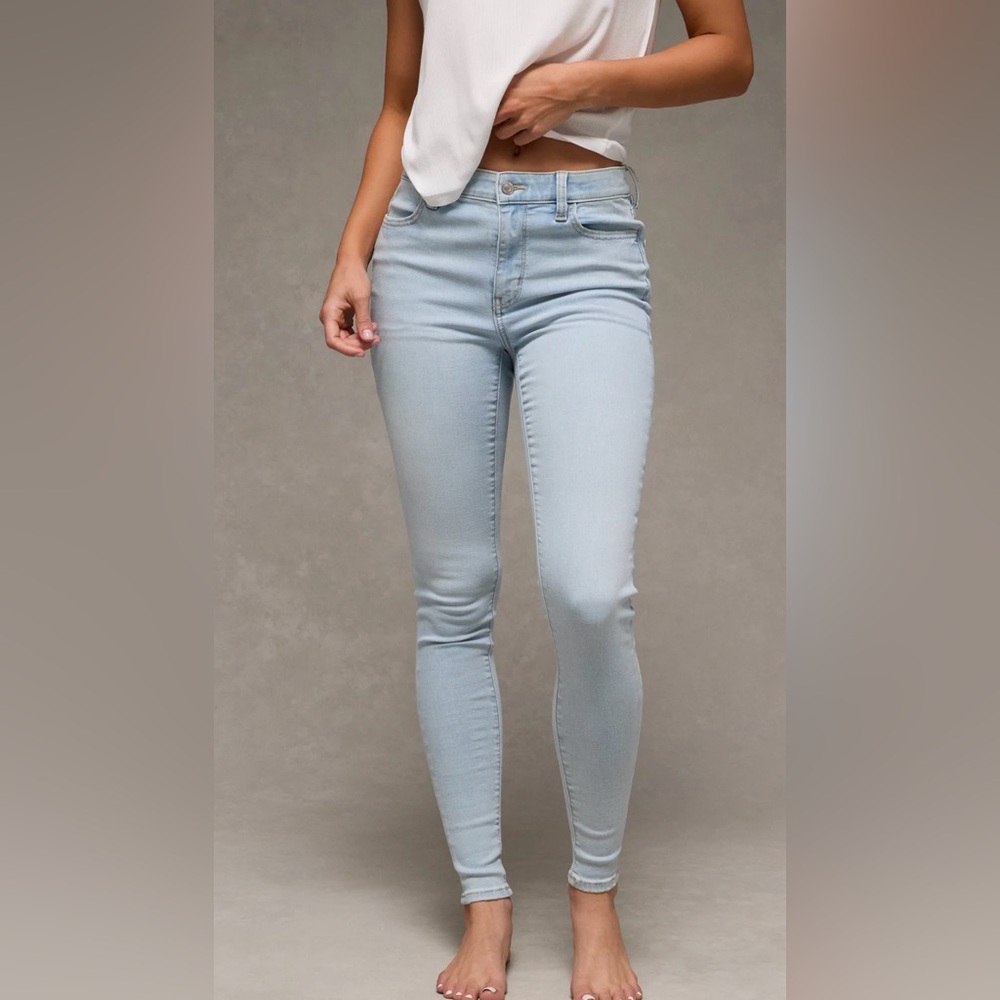 AMERICAN EAGLE Next Level High-Waisted Jegging Moonstone 16 - Picture 2 of 10